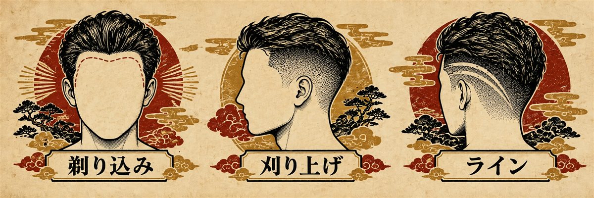 剃り込みと刈り上げ・フェード・ラインの違い
