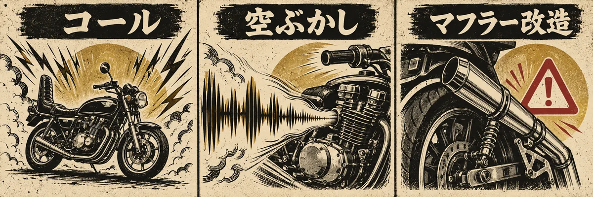 バイクのコールと空ぶかしの違い