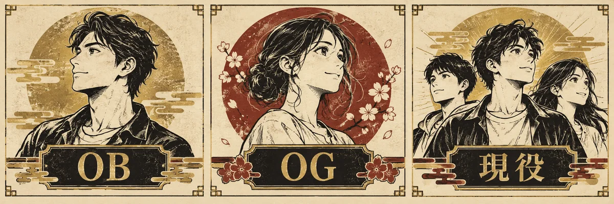 OB・OG・現役メンバーの違い