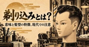 剃り込みとは？意味と髪型の特徴、現代での注意