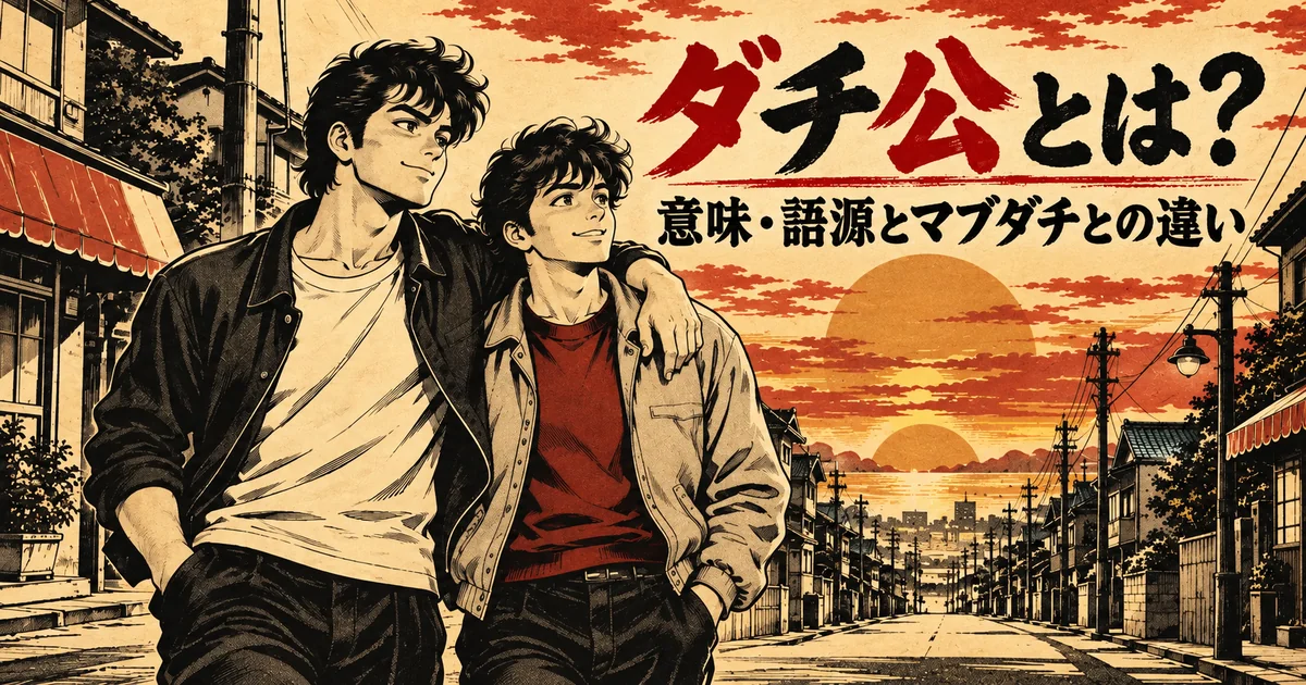 ダチ公とは？意味・語源とマブダチとの違い