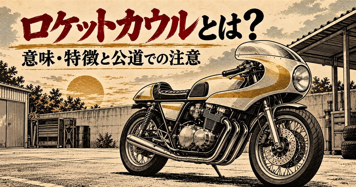 ロケットカウルとは？意味・特徴と公道での注意