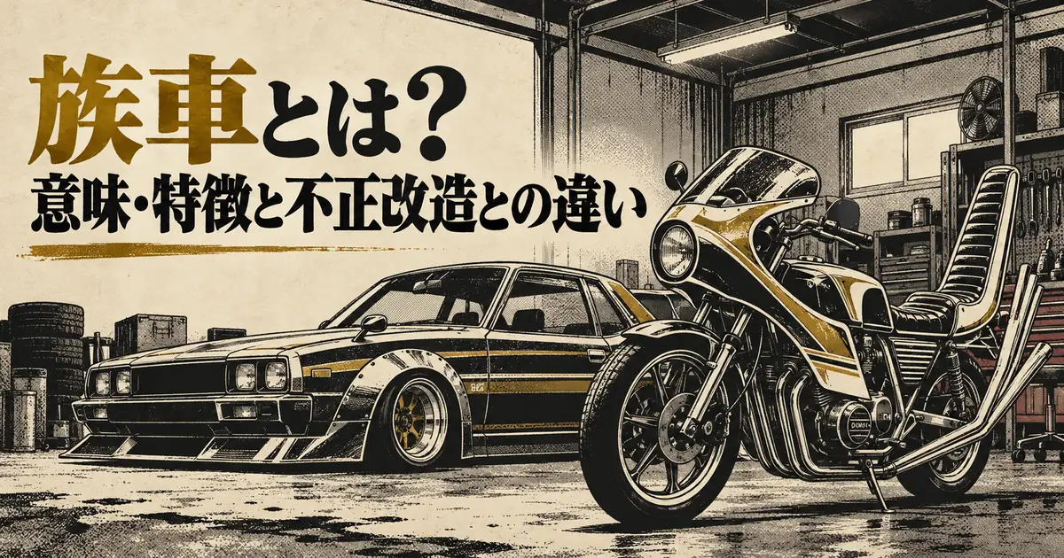 族車とは？意味・特徴と不正改造との違い