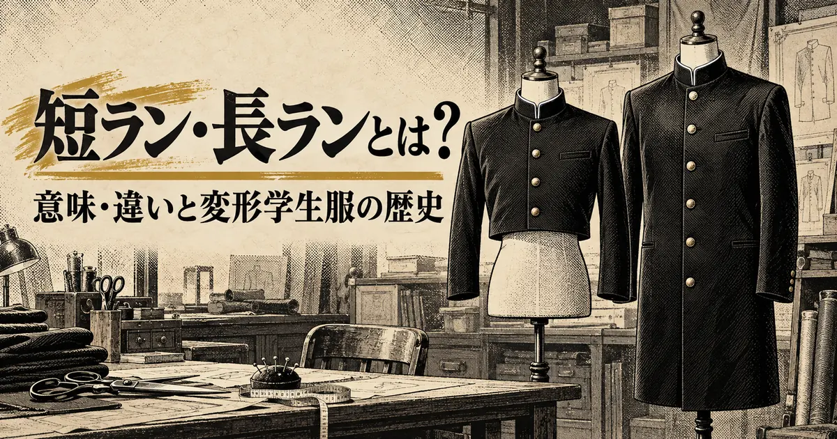 短ラン・長ランとは?意味・違いと変形学生服の歴史